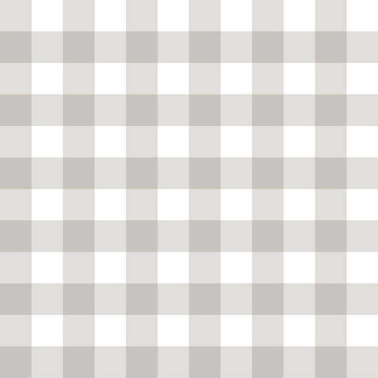 12379 - Little Explorers 2 Check Plaid Silver Grey Galerie Wallpaper