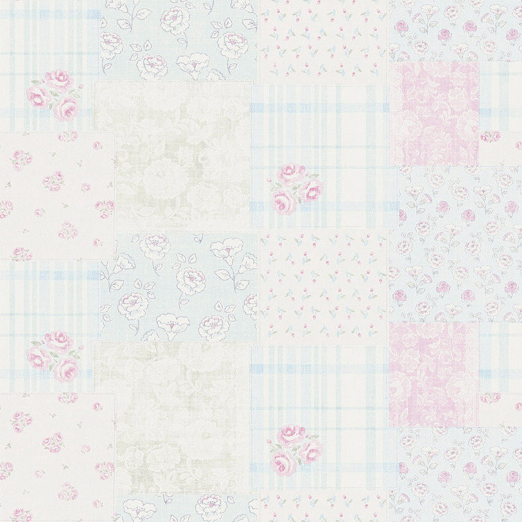 Galerie MC61038 - Maison Charme Floral PinkWhite Galerie Wallpaper roll - luxury design for UK feature walls