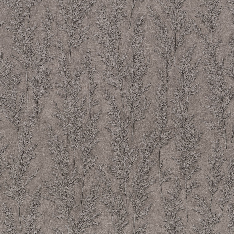 Galerie 33210 - Natural Opulence Feathery Tree Grey Galerie Wallpaper roll - luxury design for UK feature walls