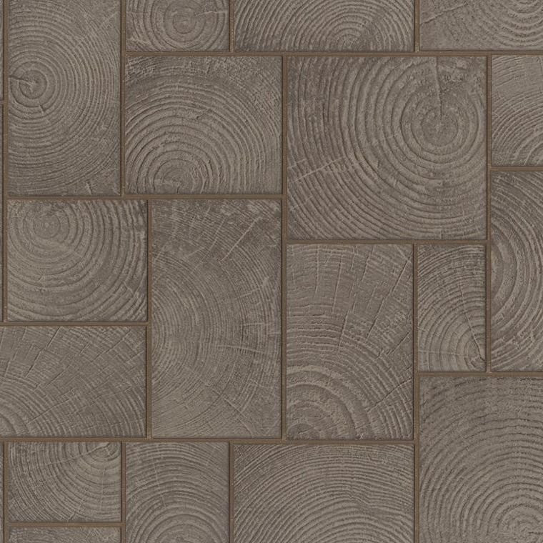 Galerie 33251 - Natural Opulence Wood Block Brown Galerie Wallpaper roll - luxury design for UK feature walls