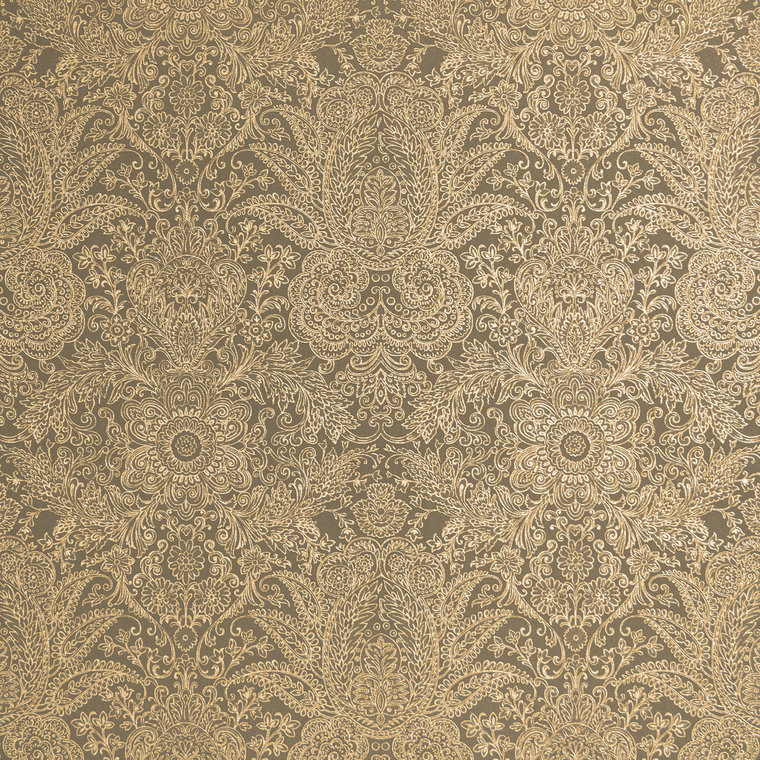 Galerie 65190 - Precious Brocade Brown Galerie Wallpaper roll - luxury design for UK feature walls
