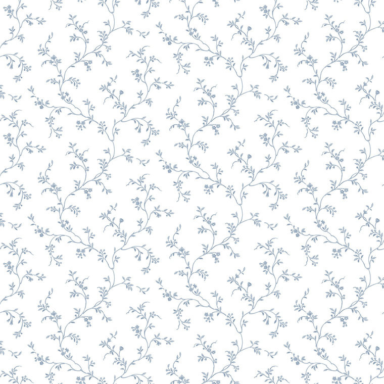 Galerie PF38113 - Pretty Prints Trailing Floral Vines Navy Galerie Wallpaper roll - luxury design for UK feature walls