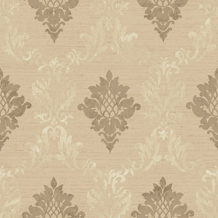 Galerie CI38240 - Classic Silks 4 Damask Traditional Beige Galerie Wallpaper roll - luxury design for UK feature walls