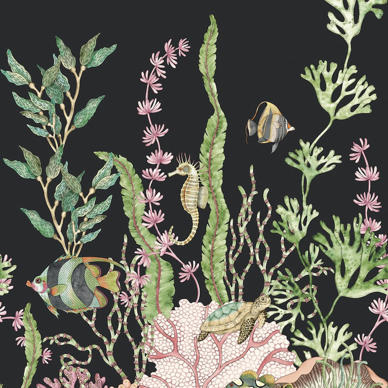 Galerie DB30710M - Daisy Bennett Nautical Black Galerie Wallpaper Mural roll - luxury design for UK feature walls