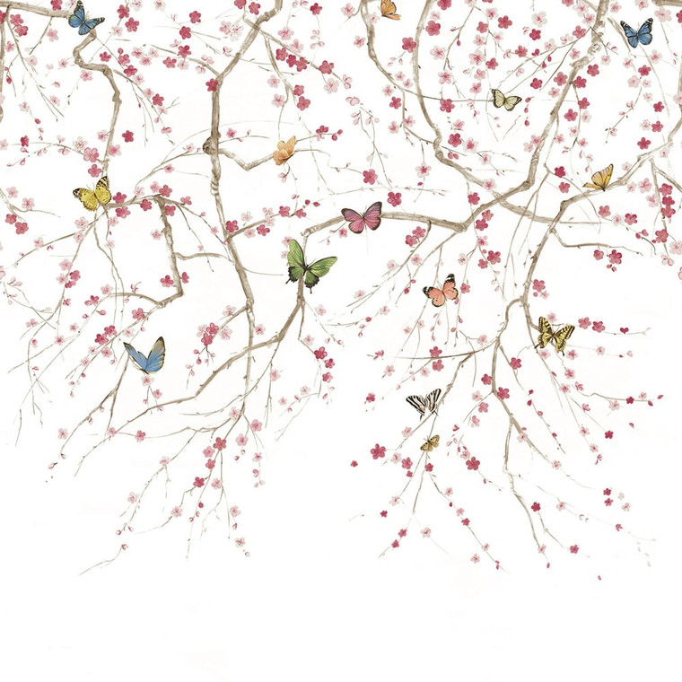 Galerie DB31301M - Daisy Bennett Floral Beige Galerie Wallpaper Mural roll - luxury design for UK feature walls