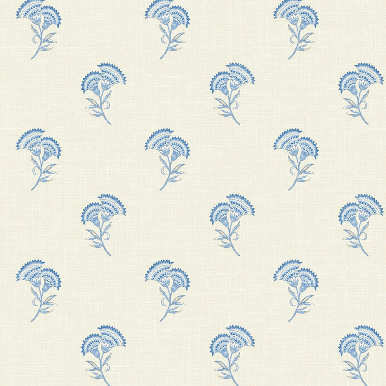 Galerie FC60802 - French Country Floral Traditional Blue Galerie Wallpaper roll - luxury design for UK feature walls
