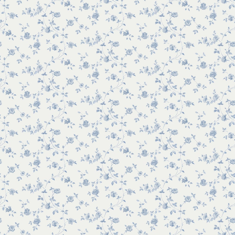 Galerie G67887 - Miniatures 3 Floral Blue Galerie Wallpaper roll - luxury design for UK feature walls