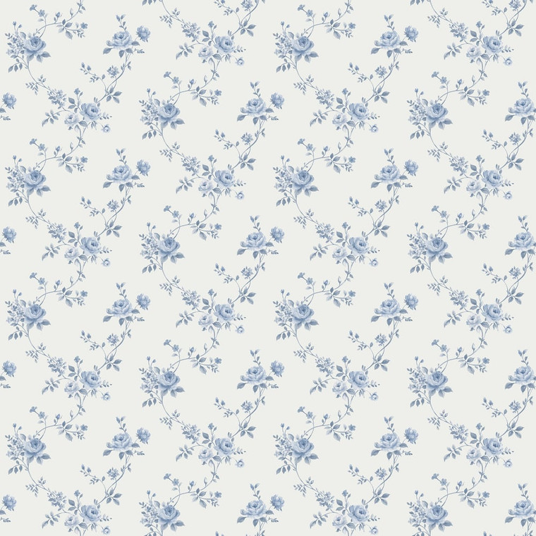 Galerie G67892 - Miniatures 3 Floral Blue Galerie Wallpaper roll - luxury design for UK feature walls