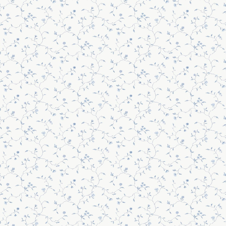 Galerie G67920 - Miniatures 3 Floral Blue Galerie Wallpaper roll - luxury design for UK feature walls