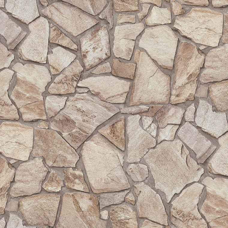 BB51142-Bricks and More Stonewall Brick Effect Beige Galerie Wallpaper