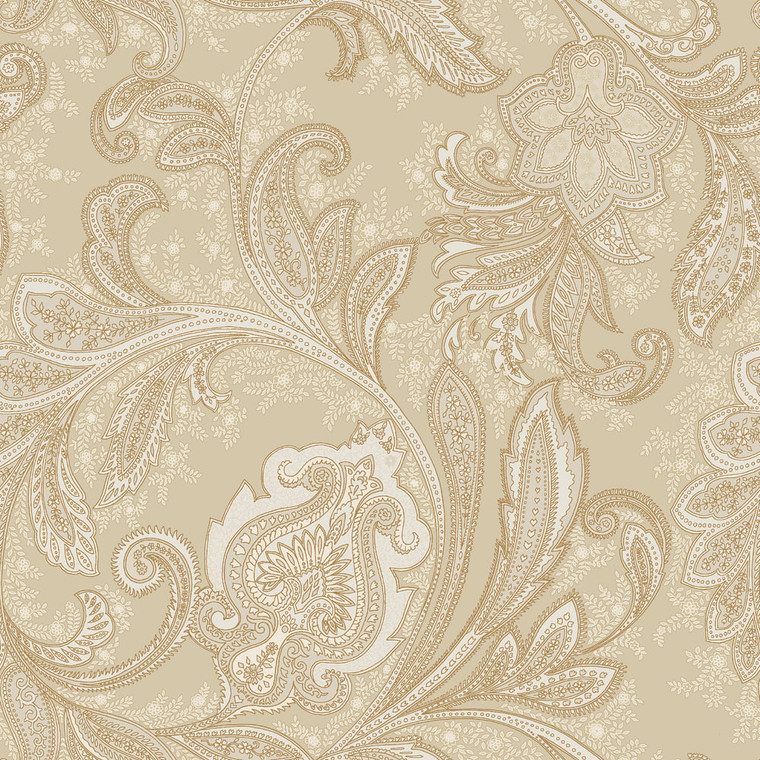Galerie DWP0355-03-Elegance Paisley Beige Galerie Wallpaper roll - luxury design for UK feature walls
