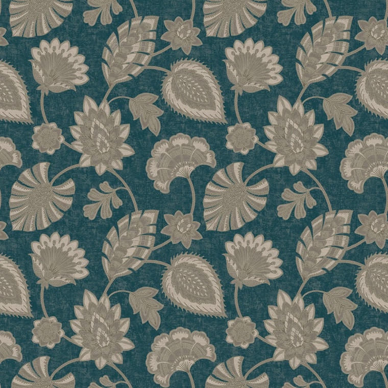 Galerie DWP0351-05-Elegance Floral Blue Galerie Wallpaper roll - luxury design for UK feature walls