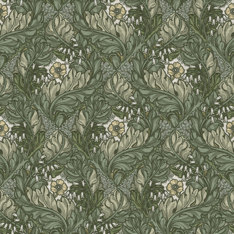 LB25103-Off The Wall LLB Floral Green Galerie Wallpaper