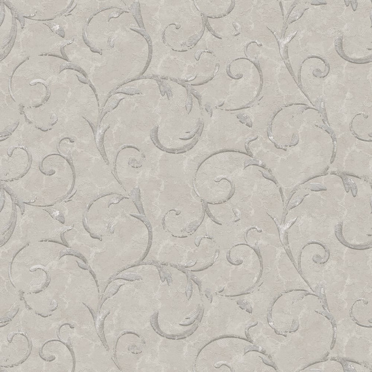 G68675-Palazzo2 Damask Silver Grey Galerie Wallpaper