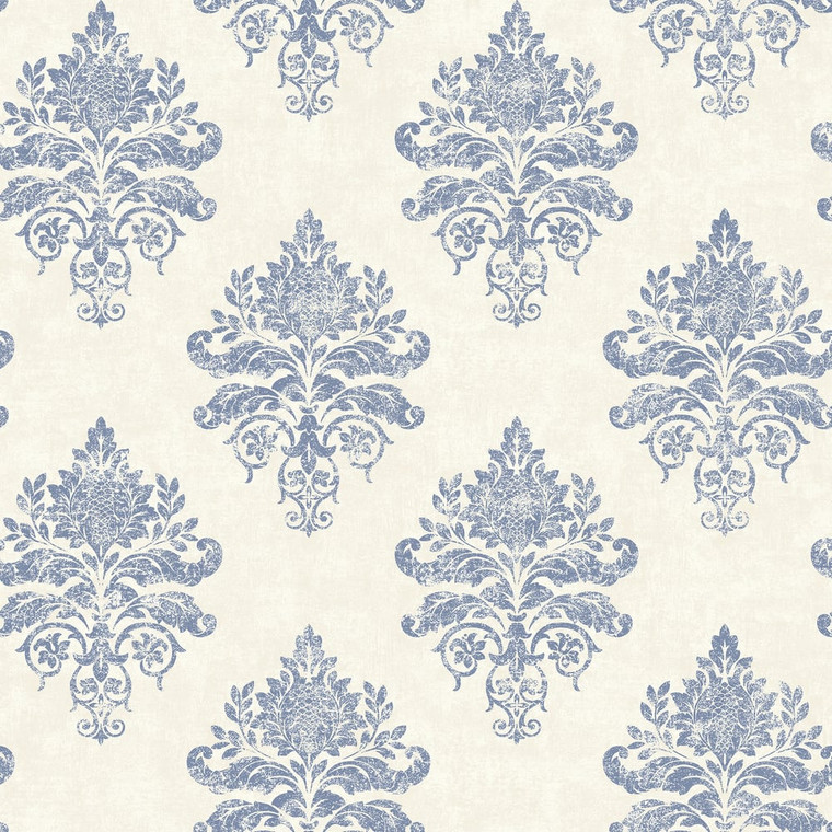 Galerie G68671-Palazzo2 Damask White Galerie Wallpaper roll - luxury design for UK feature walls