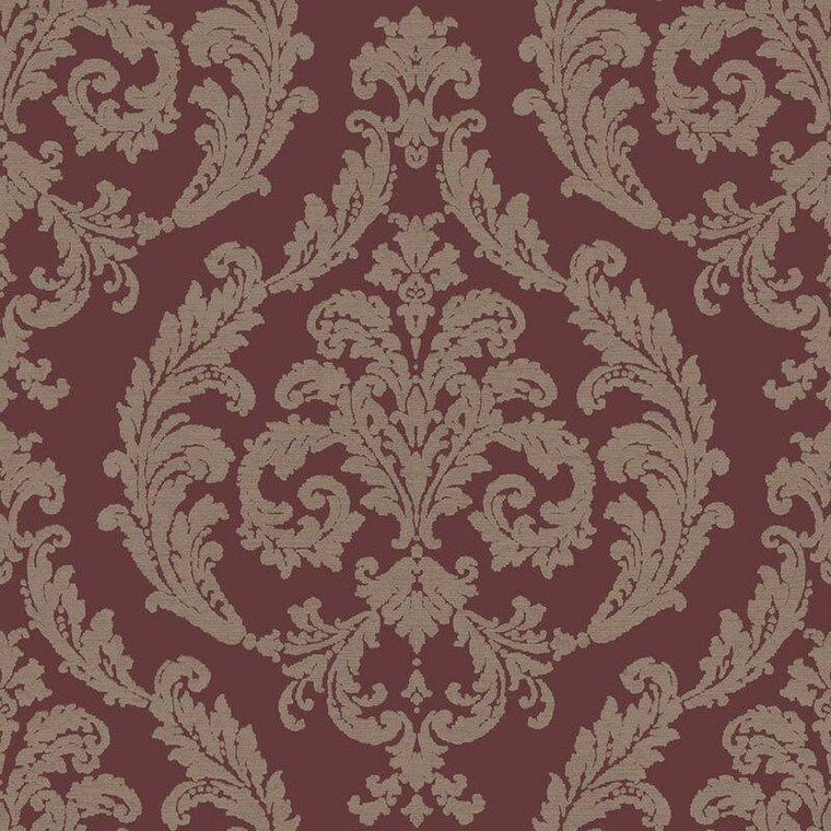 G67611-Palazzo2 Damask Red Galerie Wallpaper