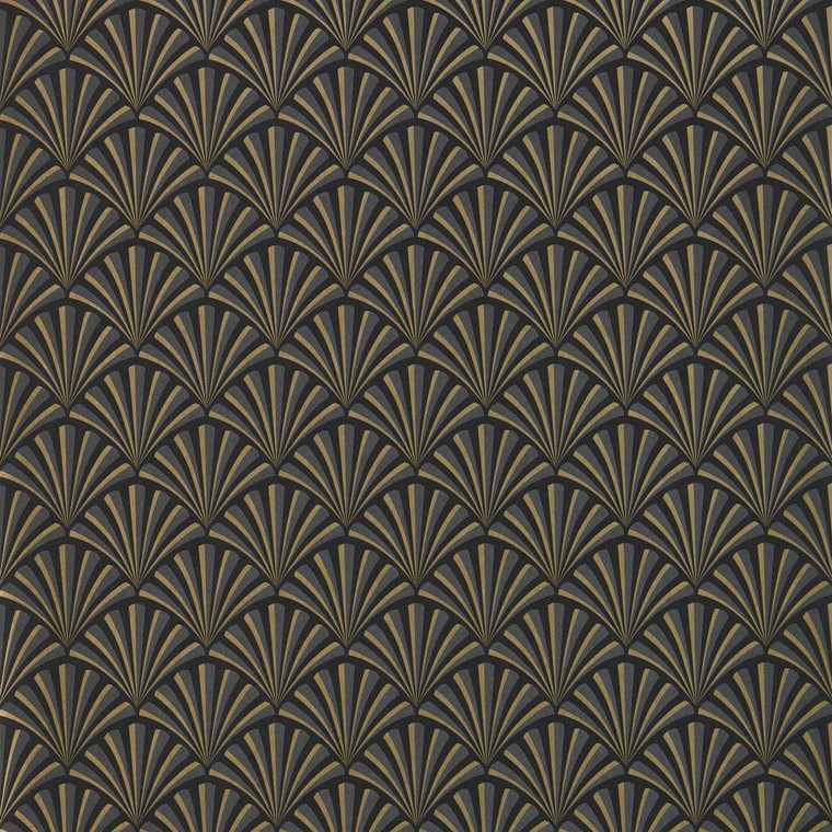 W0164-01 - Lusso  Abstract & Graphic Black Clarke & Clarke Wallpaper