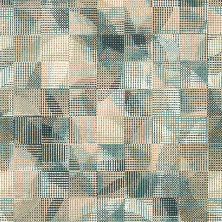 W0182-03 - Vivido  Abstract & Graphic Green Clarke & Clarke Wallpaper