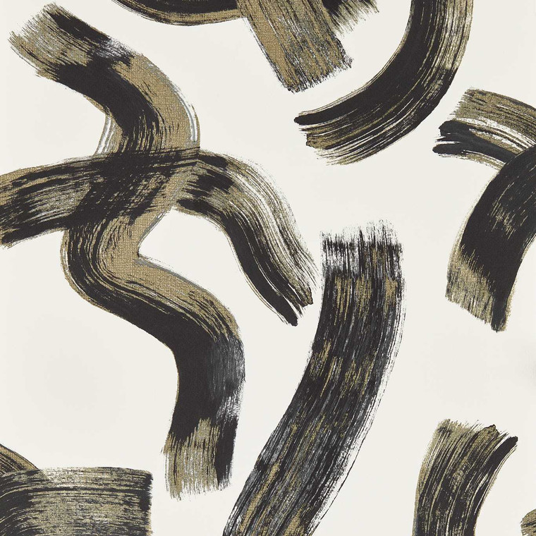 Clarke & Clarke W0227-04 - Metropolitan Abstract & Graphic Black Clarke & Clarke Wallpaper roll - luxury design for UK feature walls