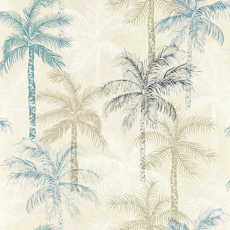 W0189-01 - Breegan Jane x Clarke and Clarke  Botanical Green  Wallpaper