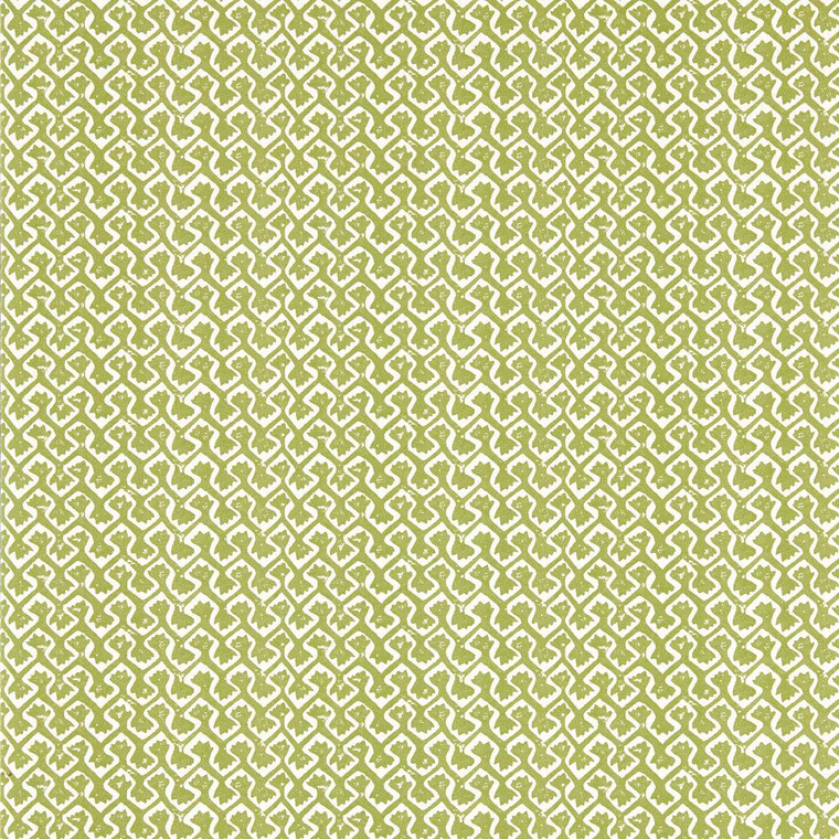 W0234-02 - Indira  Geometric Green Clarke & Clarke Wallpaper