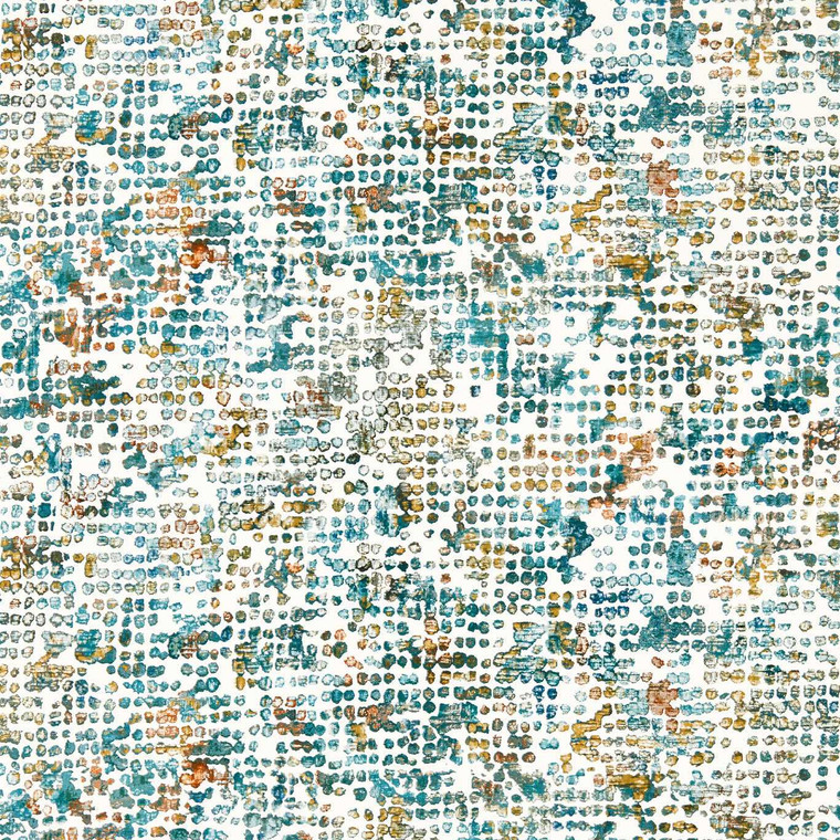 Clarke & Clarke W0154-04 - Fusion Spots Green Clarke & Clarke Wallpaper roll - luxury design for UK feature walls