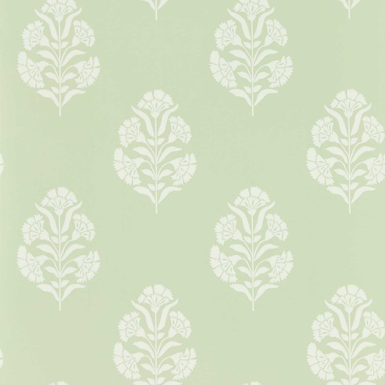 Clarke & Clarke W0199-06 - Secret Garden Contemporary Floral Green Clarke & Clarke Wallpaper roll - luxury design for UK feature walls