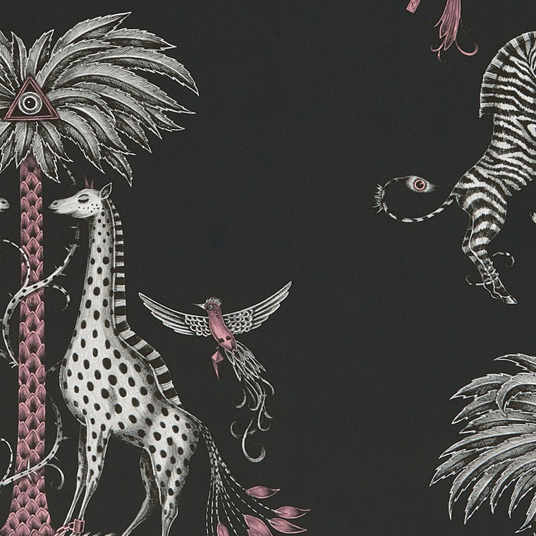 Clarke & Clarke W0114-01 - Wilderie Abstract & Graphic Grey Clarke & Clarke Wallpaper roll - luxury design for UK feature walls