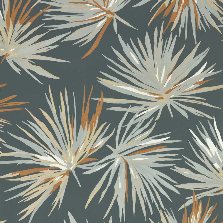 Harlequin 112744 - Momentum 7 Botanical Blue Harlequin Wallpaper roll - luxury design for UK feature walls