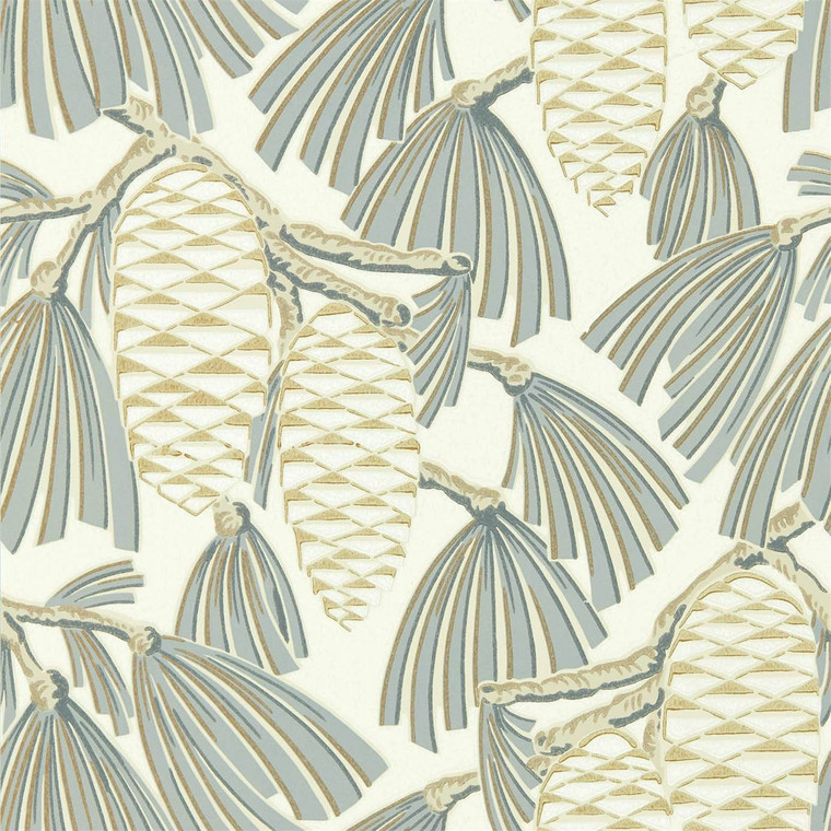 Harlequin HSAW112128 - Salinas Botanical Gold Harlequin Wallpaper roll - luxury design for UK feature walls
