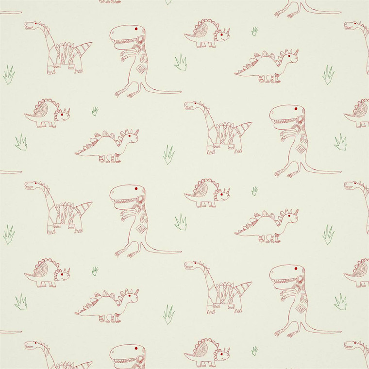 HLTF112654 -  Book of Little Treasures  Dinosaurs Neutral Harlequin Wallpaper