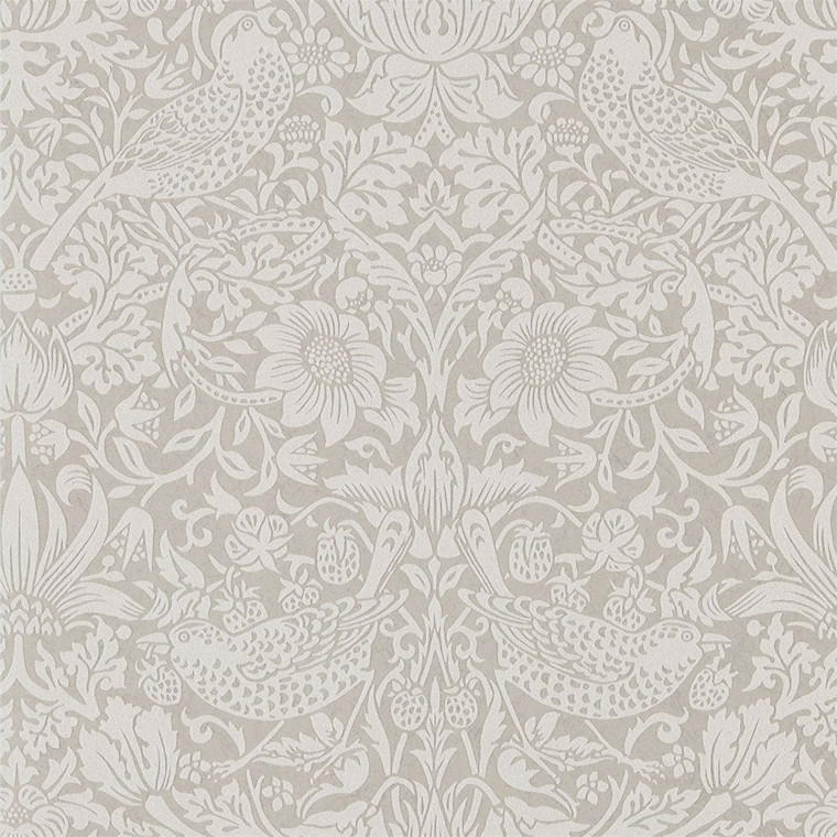 DMPU216017 - Morris Pure  Beaded & Glitter Grey Morris & Co. Wallpaper