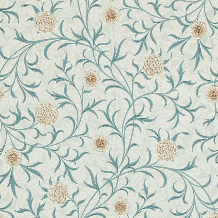 DM6P210362 - Morris and Friends  Botanical Blue Morris & Co. Wallpaper