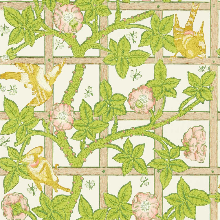 MCOW217104 - Cornubia  Leaves & Trees Green Morris & Co. Wallpaper