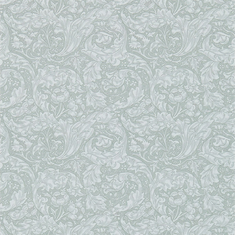 Morris & Co DM3W214735 - Morris 160th Anniversary Botanical Grey Morris & Co. Wallpaper roll - luxury design for UK feature walls
