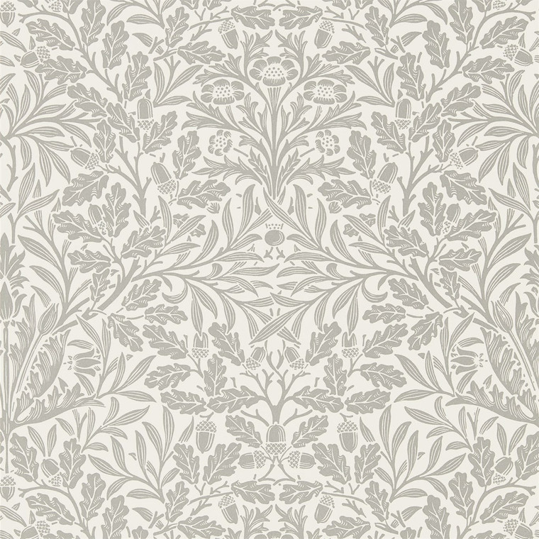 DMPU216042 - Morris Pure  Beaded & Glitter Grey Morris & Co. Wallpaper