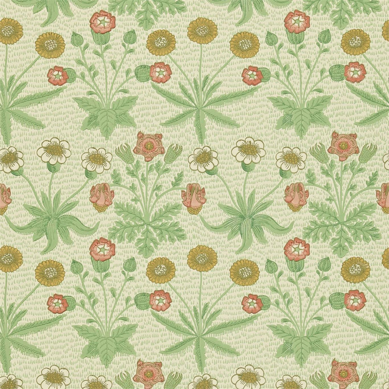 DCMW216838 - Morris 160th Anniversary  Leaves & Trees Green Morris & Co. Wallpaper