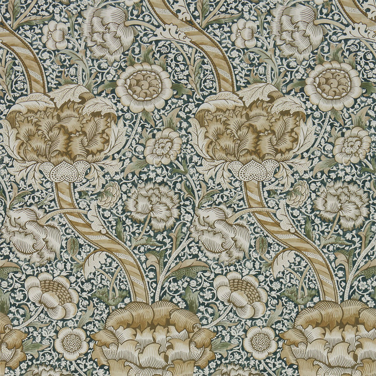 Morris & Co DMA4216421 - Archive IV The Collector Classic Floral Green Morris & Co. Wallpaper roll - luxury design for UK feature walls