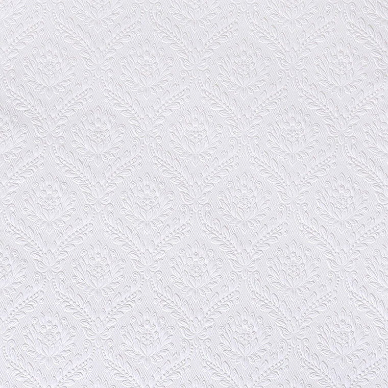 RD335 Anaglypta Dryden White Paintable Textured Wallpaper