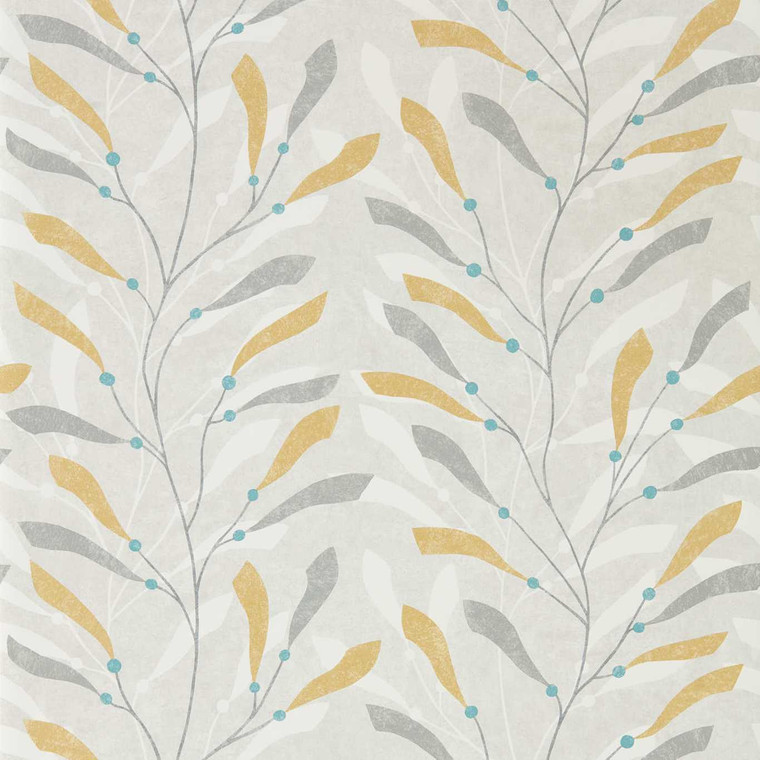 DCOA216568 - Port Isaac  Leaves & Trees Grey Sanderson Wallpaper