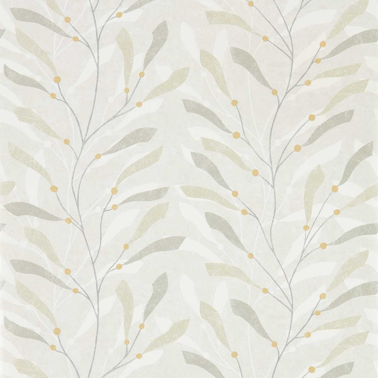 DCOA216569 - Port Isaac  Leaves & Trees Grey Sanderson Wallpaper