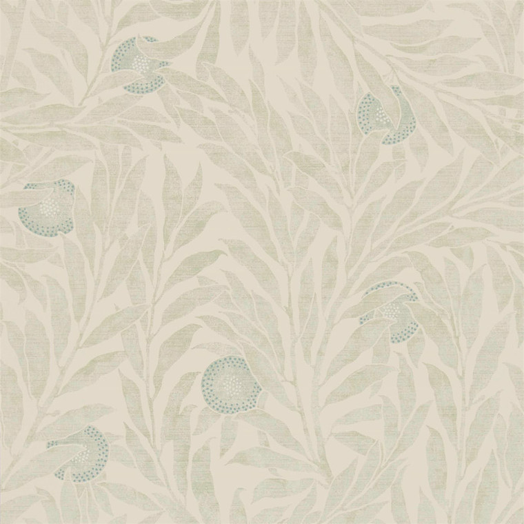 Sanderson DDAM216402 - Chiswick Grove Botanical Green Sanderson Wallpaper roll - luxury design for UK feature walls