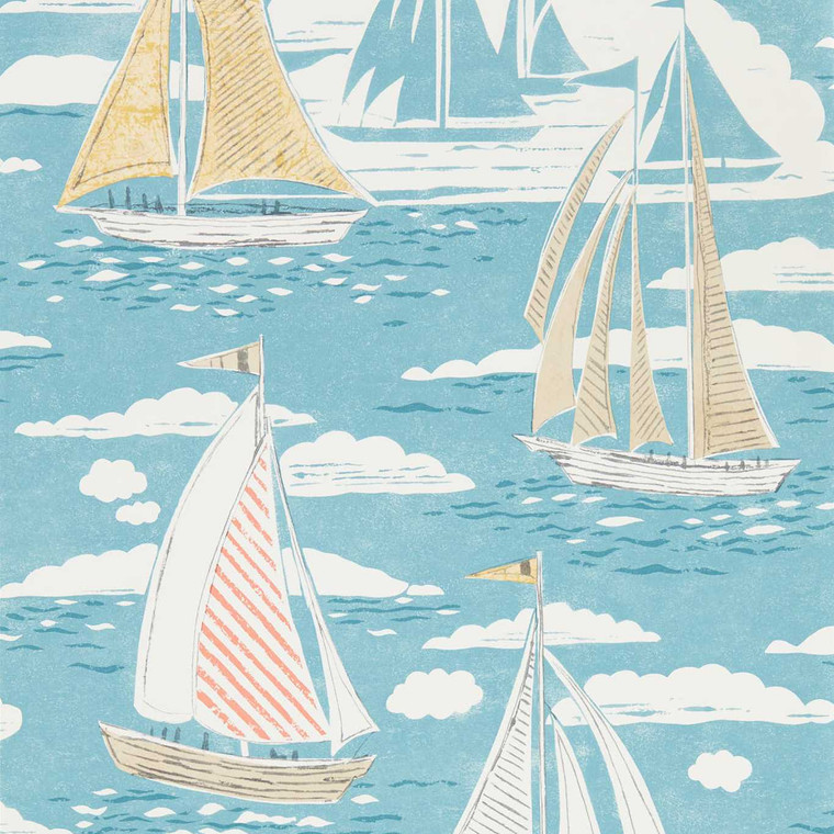 DCOA216571 - Port Isaac  Kids Blue Sanderson Wallpaper