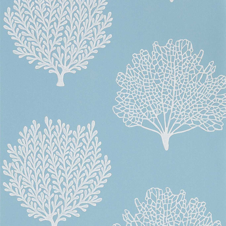 DCOA216577 - Sanderson Home  Leaves & Trees Blue Sanderson Wallpaper