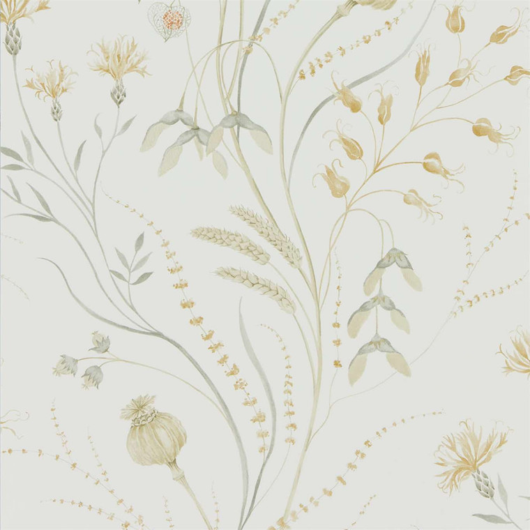 Sanderson DEBB216497 - Embleton Bay Classic Floral Neutral Sanderson Wallpaper roll - luxury design for UK feature walls