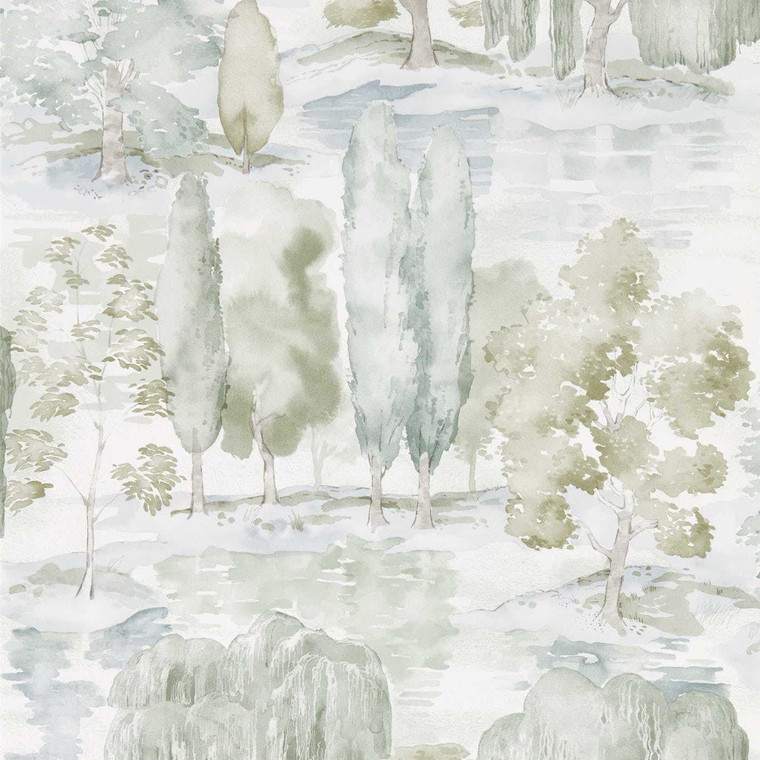 DWAP216283 - Curios  Botanical Blue Sanderson Wallpaper