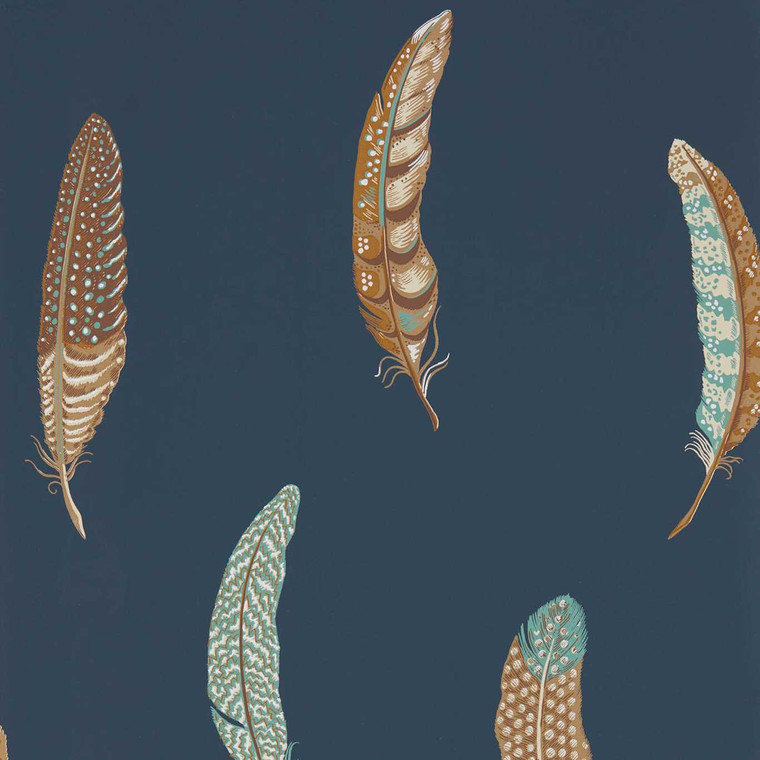 DYSI216604 - Elysian  Partridge Feathers Blue Sanderson Wallpaper