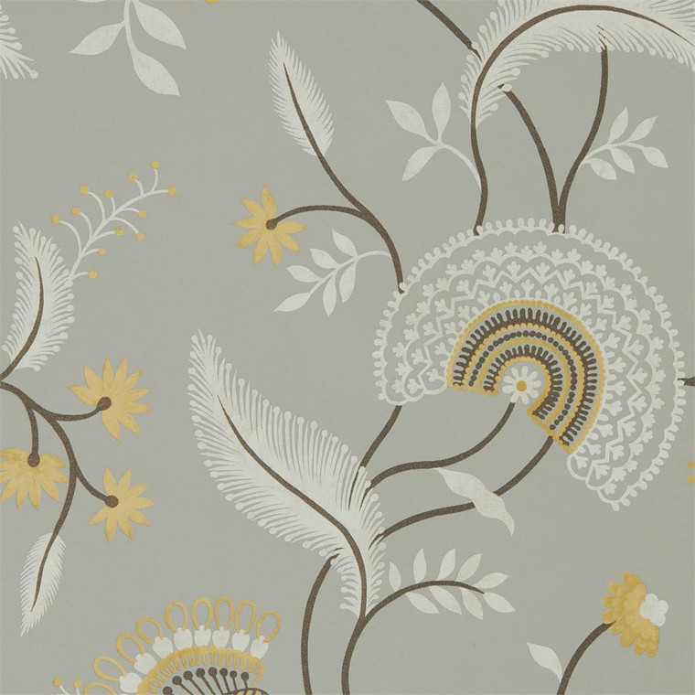 DCPW216770 - Caspian  Classic Floral Grey Sanderson Wallpaper