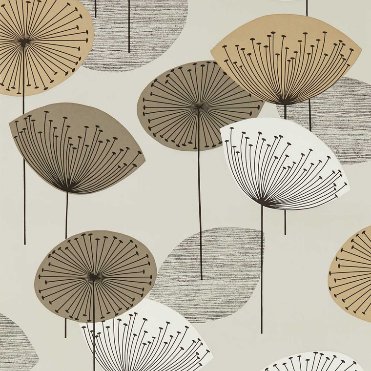 DOSW217031 - Sanderson One Sixty  Contemporary Floral Metallic  Wallpaper