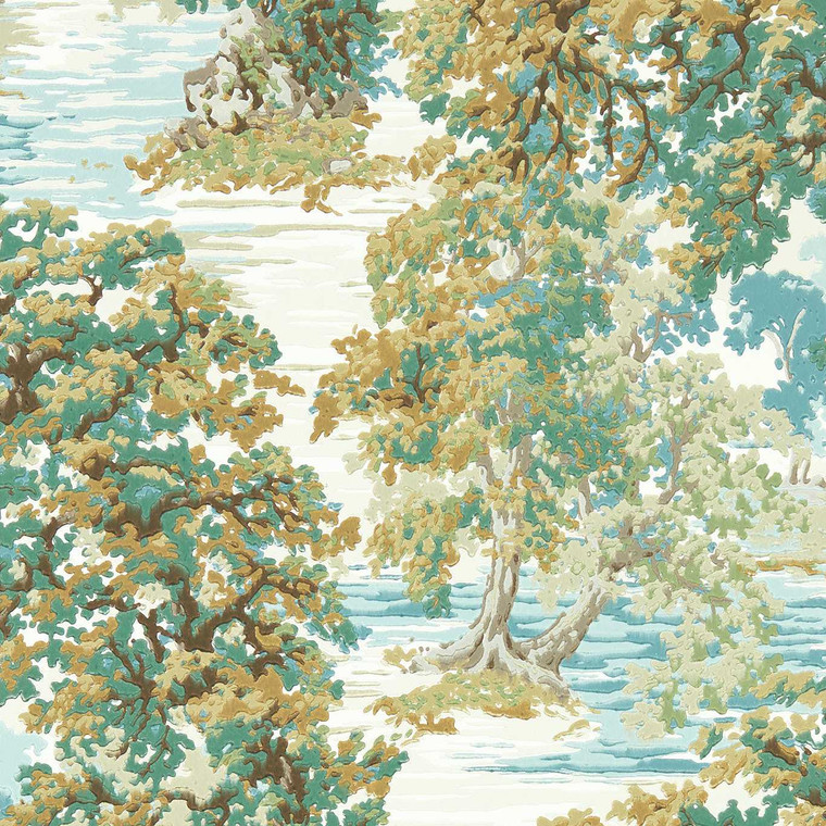 DABW217221 - Arboretum  Botanical Brown Sanderson Wallpaper